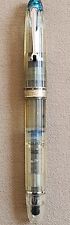 Omas Ogiva Fountain Pen Clear Demonstrator with Gold Trim - 18ct Nib picture