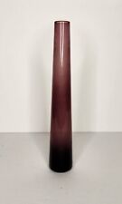 Purple Amethyst Glass Bud Vase 9 3/4