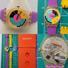 Vintage Swatch Watch Hot Racer 80s Working New Band Tested Ladies 1988 Original  picture