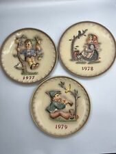 Vintage Hummel Annual Plates 1977 1978 1979 Handpainted Germany picture