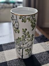 Smithsonian By Goebel. Porcelian, Medium Size, Green Mistletoe Design Vase. picture