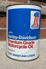 Vintage 1976-1982 Harley Davidson PREMIUM GRADE Motorcycle Oil, Full Unopened. picture