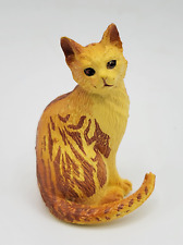 Vintage Orange Tabby Cat Animal Kitten Cat Figurine PVC Figure picture