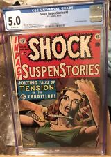 SHOCK SUSPENSTORIES #8 EC COMICS CGC 5.0 OW/W PAGES 1953 PRE-CODE HORROR picture