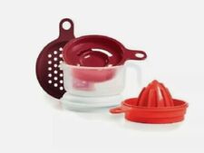 Tupperware All-In-One Mate Zester Egg Separator Juicer&6oz Measuring Cup + Cover picture