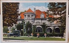 Postcard ridgway pennsylvania mrs w h hyde residence mansion 1916 picture