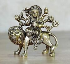 Esplanade Brass Maa Durg Statue Murti for Home Mandir and 4.6 Inches picture
