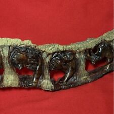 Wild Animals Carved Wood Decor picture