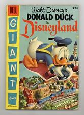 Dell Giant Donald Duck in Disneyland #1 VG 4.0 1955 picture