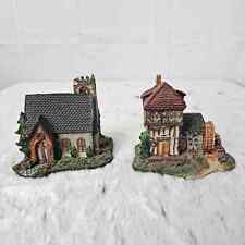 Lot of 2 Department 56 Dickens' Miniatures Village Norman Church Blythe Pond Rea picture