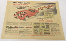 1965 Marx ZA-ZOOOM slot cars centerfold cartoon ad picture
