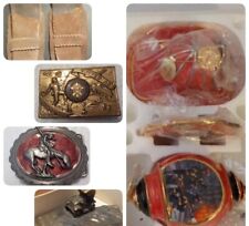 Antique Lot Buckles, Custom Holsters, NJ Turnpike RARE, Fireman Ornament picture
