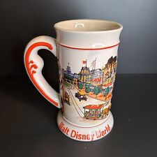 Vintage Walt Disney World Stein Beer Mug Main Street Cinderella Castle Character picture