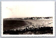 Real Photo Postcard RPPC Sanlucar de Barrameda Partial view of the Beach 1950s picture