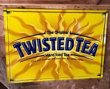 Twisted Tea Hard Iced Tea Metal Bar Sign - 17.5x13.5