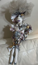 RARE Fancy Lady Shelf Sitter Collectable Doll Decor 1996 Joan Allen Signed 22” picture