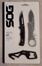 SOG PRO 2.0 3 Knife Kit - Keychain EDC Pocket Knives - New in package picture