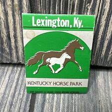 Vtg Kentucky Horse Park Lexington KY Green Matchbook picture