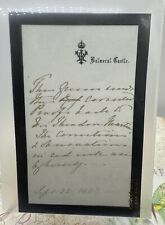 ANTIQUE QUEEN VICTORIA (GREAT BRITAIN) BALMORAL CASTLE LETTER 1883 picture