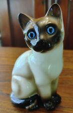 ENESCO Siamese Cat Large Collectible Blue Eyes VGC picture