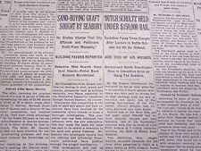 1931 JUNE 19 NEW YORK TIMES - DUTCH SCHULTZ $150,000 BAIL - NT 3960 picture