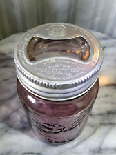 BALL PINK Mason Jar ~ PRESTO GLASS CANNING LID  ~ Collectible ~ Pint picture