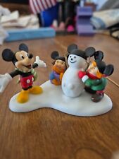 Disney Department 56 75 years with Mickey figruine Christmas picture