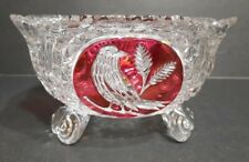 Vintage West Germany Crystal Hofbauer Footed Compote / Candy Dish picture