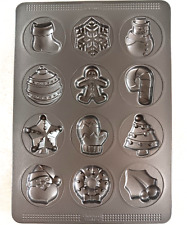 Martha Stewart Collection Christmas Candy Cookie Mold Pan Non Stick picture