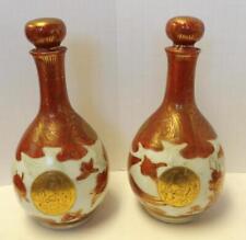 Two 1920s Japanese Kutani Decanters With Stoppers picture