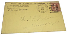 NOVEMBER 1884 BOSTON & ALBANY NYC NEW YORK CENTRAL RPO HANDLED ENVELOPE picture