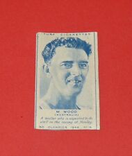 1948 M. WOOD AUSTRALIA OLYMPICS CARRES TURF OLYMPICS CARD CIGARETTES picture