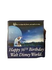 Happy 36th Birthday Walt Disney World Button Pin Shape Future 1 Smile at a Time picture