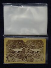 50 LARGE Stereoview SLEEVES Pack/Lot ~ Photo Archival Safe Acid Free Bag 2.5 Mil picture