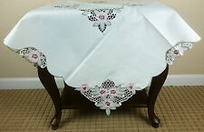 Ivory Embroidery Tablecloth 36
