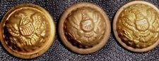 Nice Antique 1870s Spanish American More Gold Eagle Buttons Very Nice Non Dug picture