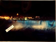 American Niagara Falls from Canada at Night picture