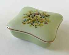 Lefton China Floral Trinket Box Hand Painted  Vintage #7687 picture