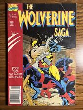 WOLVERINE SAGA 2 NEWSSTAND JACKSON BUTCH GUICE COVER MARVEL COMICS 1989 picture
