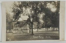 Wisconsin Rppc East Troy Park Pavilion Band Stage c1900s Postcard N10 picture