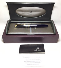 Parker 100 Cobalt Black GT RollerBall Pen New in Box Product Parker #49768 picture