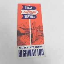 VINTAGE 1965 CHEVRON TRAVEL SERVICE US HIGHWAY LOG FOR ARIZONA NEW MEXICO USA picture