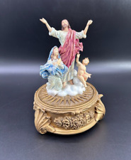 Vintage Franklin Mint The Blessed Assumption of Mary Trinket Box NO Rosary picture