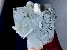 309 CT Aquamarine Crystal With Mica & Schorl Spray Specimen From Skardu Pakistan picture