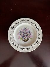 VTG 1996 LENOX CHINA COLLECTORS PLATE Colonial Bouquet Massachusetts 2nd Colony picture