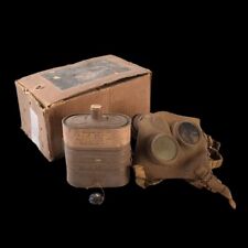 WW2 IMPERIAL JAPANESE ARMY SOLDIER and civilian Original Gas Mask Boxed picture