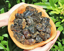 Indonesian Raw Amber Wholesale Bulk lots (Natural Rough Black Amber Crystals) picture