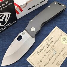 Medford TFF-H Tumbled S35VN Drop Point Blade Tumbled Black PVD Titanium Handles picture