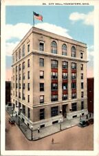 Vintage Postcard View of City Hall Youngstown Ohio OH c.1915-1930           V453 picture