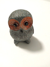 Gray Owl Figurine 4 Inches Tall Nice Shape Has the Look of Rock picture